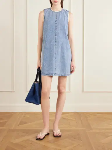 Frame Crochet Tide Organic Cotton-blend Mini Dress | Thumbnail 2