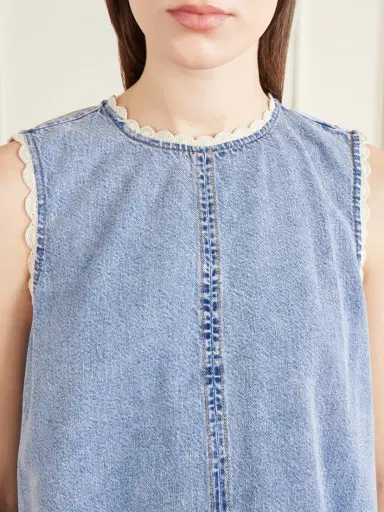 Frame Crochet Tide Organic Cotton-blend Mini Dress | Thumbnail 4