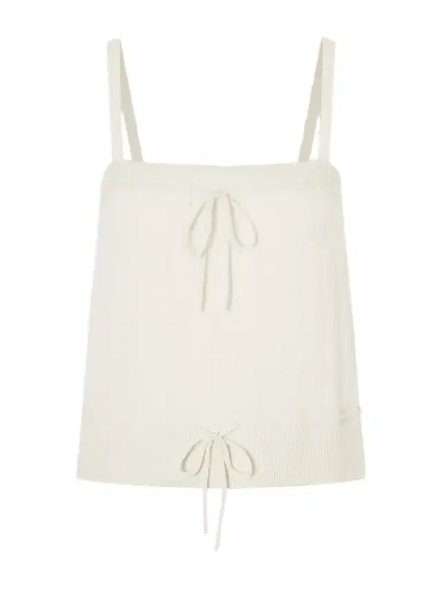 Frame Charm Knotted Knit Cashmere Tank