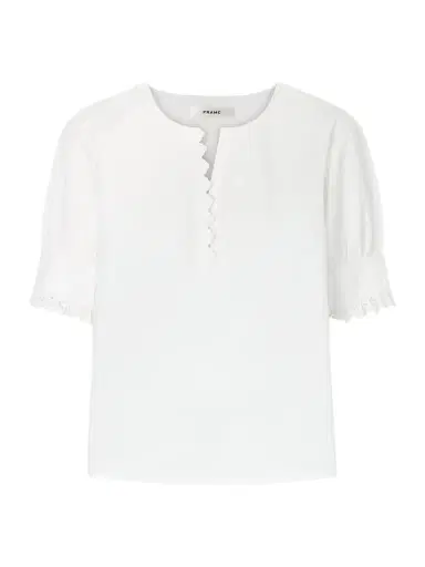Frame Keepsake Popover Camp-collar Cotton Blouse | Thumbnail 1 Frame Keepsake Popover Camp-collar Cotton Blouse | Thumbnail 1