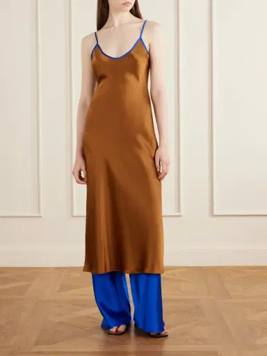 Comme Si Bias Silk-charmeuse Slip Midi Dress | Thumbnail 3