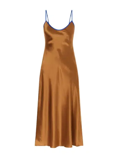 Comme Si Bias Silk-charmeuse Slip Midi Dress | Thumbnail 1