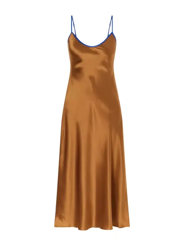 Bias Silk-charmeuse Slip Midi Dress