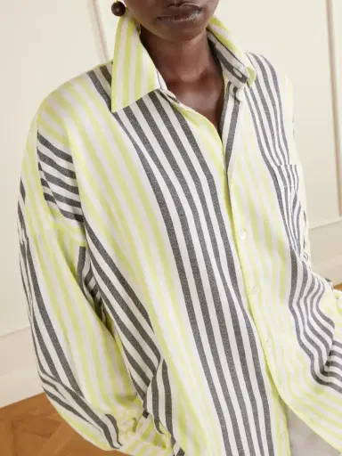 Marrakshi Life Striped Cotton Shirt | Thumbnail 5 Marrakshi Life Striped Cotton Shirt | Thumbnail 5