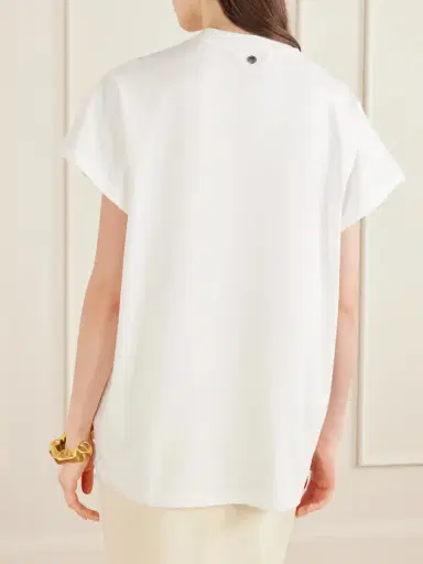 Stella McCartney Lace-trimmed Cotton-jersey T-shirt | Thumbnail 4 Stella McCartney Lace-trimmed Cotton-jersey T-shirt | Thumbnail 4