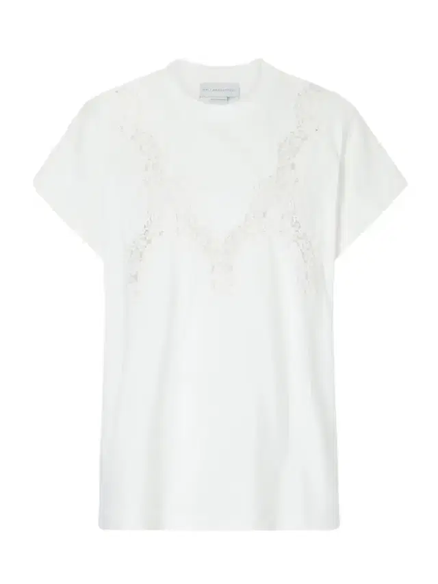 Stella McCartney Lace-trimmed Cotton-jersey T-shirt