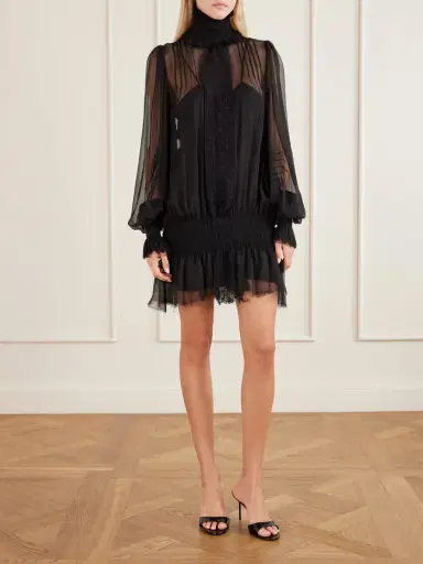 Dilara Findikoglu Drama Of Exile Silk-crepon Mini Dress | Thumbnail 2 Dilara Findikoglu Drama Of Exile Silk-crepon Mini Dress | Thumbnail 2