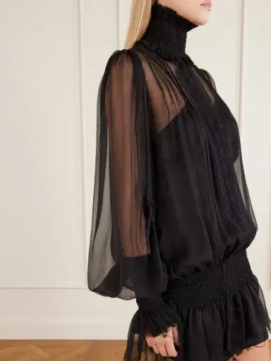 Dilara Findikoglu Drama Of Exile Silk-crepon Mini Dress | Thumbnail 4 Dilara Findikoglu Drama Of Exile Silk-crepon Mini Dress | Thumbnail 4