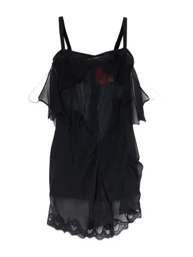 Dilara Findikoglu Cold Morning Lace-trimmed Sheer Tulle Mini Dress | Thumbnail 1 Dilara Findikoglu Cold Morning Lace-trimmed Sheer Tulle Mini Dress | Thumbnail 1