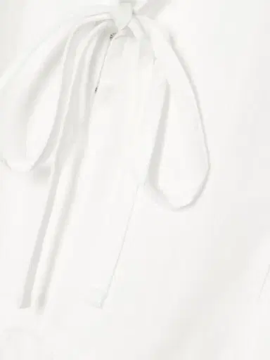 Deiji Studios Pintucked Tie-detailed Organic Cotton Mini Dress | Thumbnail 4 Deiji Studios Pintucked Tie-detailed Organic Cotton Mini Dress | Thumbnail 4
