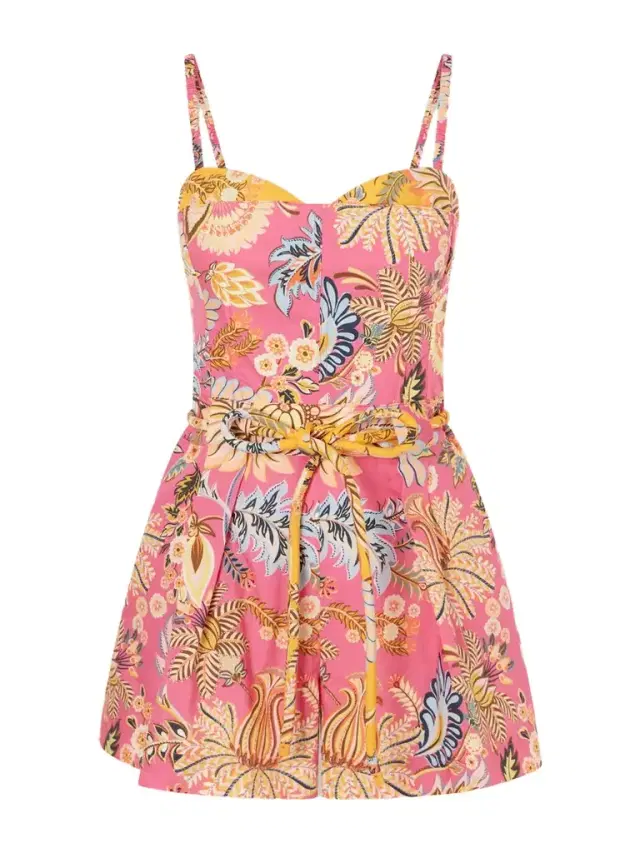 Ligia Floral-print Cotton Jumpsuit