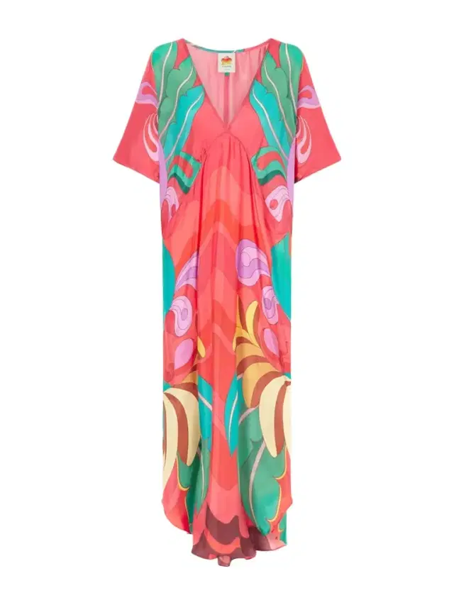 Printed Satin Coverup