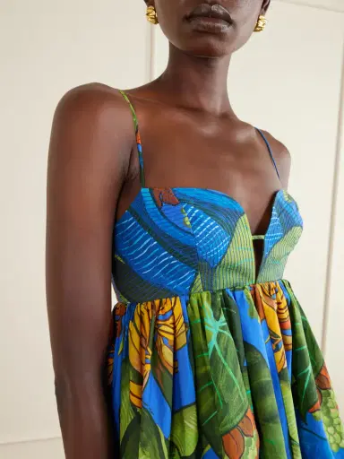Farm Rio Banana Grapes Printed Linen-blend Mini Dress | Thumbnail 4 Farm Rio Banana Grapes Printed Linen-blend Mini Dress | Thumbnail 4