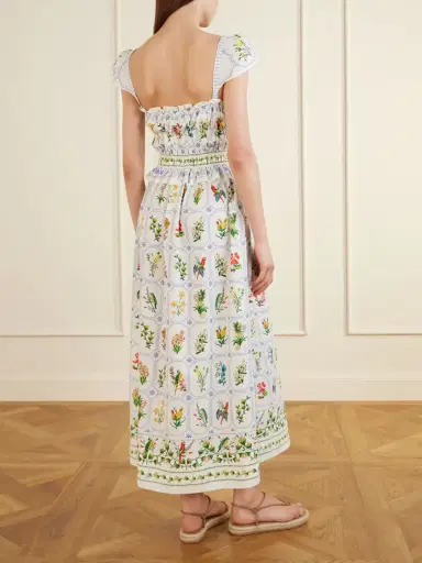 Farm Rio Tropical Porcelain Printed Cotton-poplin Maxi Dress | Thumbnail 3 Farm Rio Tropical Porcelain Printed Cotton-poplin Maxi Dress | Thumbnail 3