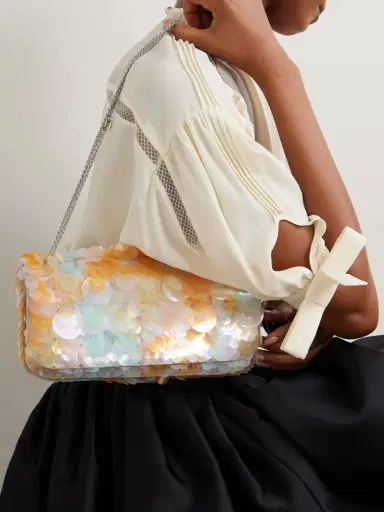 Rabanne Sequined Satin Shoulder Bag | Thumbnail 2