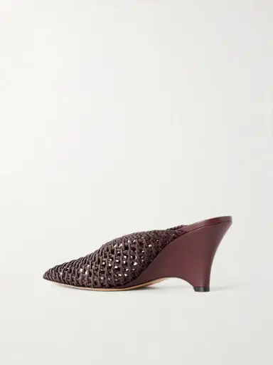 Le Monde Béryl Victoria 70 Woven Leather Mules | Thumbnail 3 Le Monde Béryl Victoria 70 Woven Leather Mules | Thumbnail 3