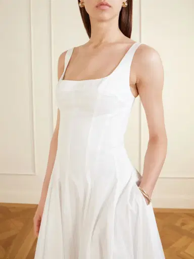 Simkhai Hally Bubble Cotton-blend Midi Dress | Thumbnail 4 Simkhai Hally Bubble Cotton-blend Midi Dress | Thumbnail 4