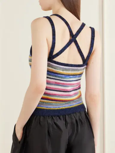 Suzie Kondi Toula Striped Cashmere Tank Top | Thumbnail 3 Suzie Kondi Toula Striped Cashmere Tank Top | Thumbnail 3