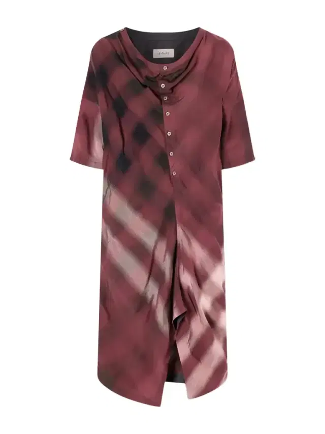 Printed Jersey Midi Shirt Dress