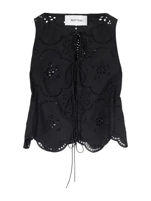 Scalloped Broderie Anglaise Cotton Top Scalloped Broderie Anglaise Cotton Top