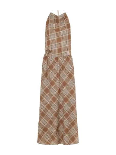 Matteau Layered Checked Cotton-voile Midi Dress | Thumbnail 1