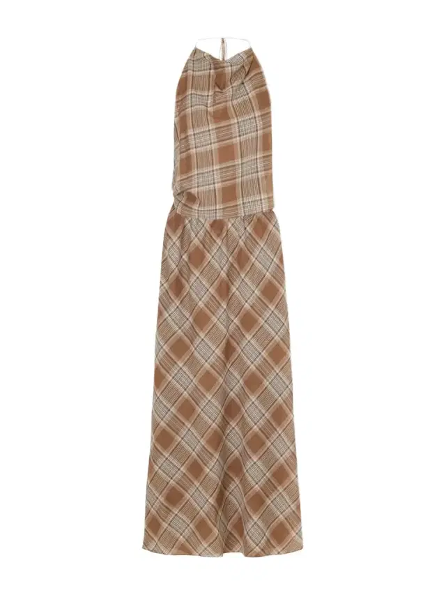 Matteau Layered Checked Cotton-voile Midi Dress