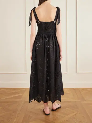 Matteau Broderie Apron Broderie Anglaise Cotton Midi Dress | Thumbnail 3 Matteau Broderie Apron Broderie Anglaise Cotton Midi Dress | Thumbnail 3