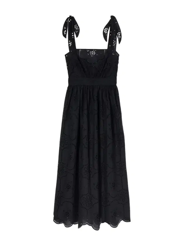 Matteau Broderie Apron Broderie Anglaise Cotton Midi Dress