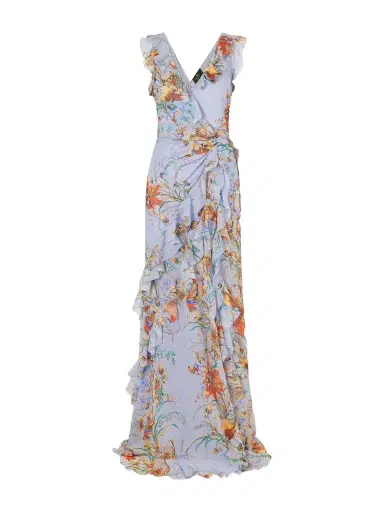 Etro Ruffled Tiered Paisley And Floral-print Satin Maxi Dress | Thumbnail 1