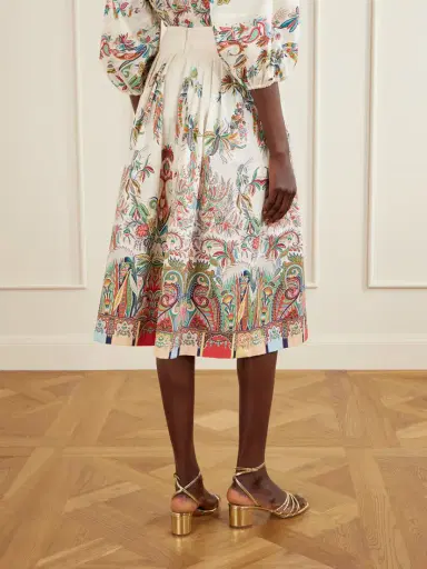 Etro Paisley-print Cotton-poplin Midi Skirt | Thumbnail 4 Etro Paisley-print Cotton-poplin Midi Skirt | Thumbnail 4