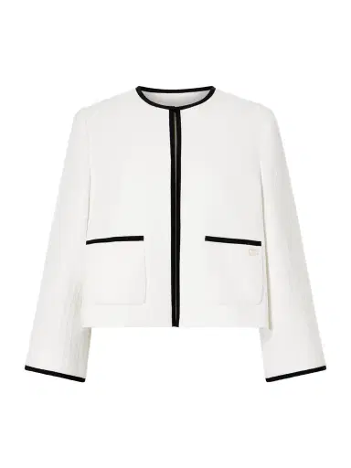 Valentino Garavani Canastrello Cropped Cotton-tweed Jacket | Thumbnail 1 Valentino Garavani Canastrello Cropped Cotton-tweed Jacket | Thumbnail 1