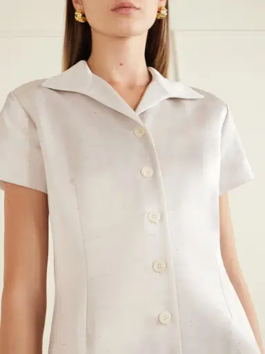 BERNADETTE York Dupioni Dress | Thumbnail 4 BERNADETTE York Dupioni Dress | Thumbnail 4