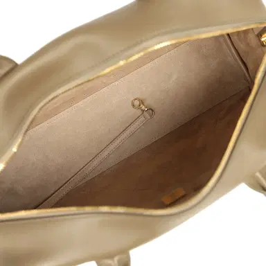 Chanel Chanel Large "Perfect Bowling" Bag Dark Khaki Calfskin Gold Hardware | Thumbnail 10 Chanel Chanel Large "Perfect Bowling" Bag Dark Khaki Calfskin Gold Hardware | Thumbnail 10