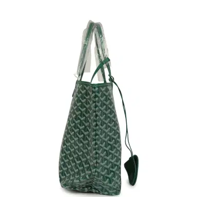 goyard Goyard Goyardine Green Saint Louis PM Tote Bag Palladium Hardware | Thumbnail 3