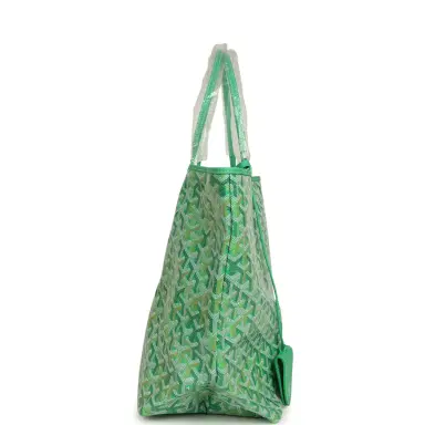 goyard Goyard Goyardine Meadow Green Saint Louis GM Tote Palladium Hardware | Thumbnail 3