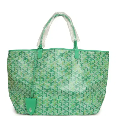 goyard Goyard Goyardine Meadow Green Saint Louis GM Tote Palladium Hardware | Thumbnail 1