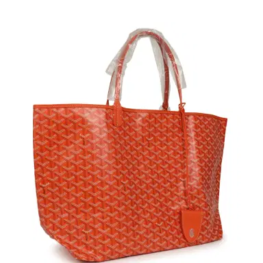 goyard Goyard Goyardine Orange Saint Louis GM Tote Bag Palladium Hardware | Thumbnail 2