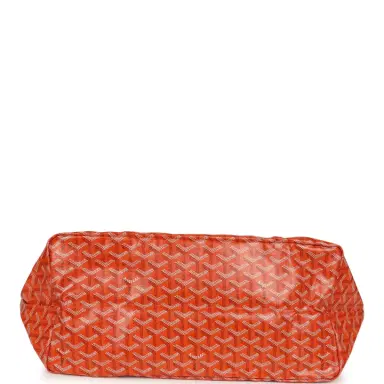 goyard Goyard Goyardine Orange Saint Louis GM Tote Bag Palladium Hardware | Thumbnail 6