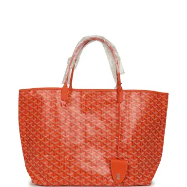 goyard Goyard Goyardine Orange Saint Louis GM Tote Bag Palladium Hardware | Thumbnail 1