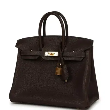 HERMÈS Hermes Birkin 25 Ebene Barenia Faubourg Gold Hardware | Thumbnail 5 HERMÈS Hermes Birkin 25 Ebene Barenia Faubourg Gold Hardware | Thumbnail 5