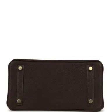 HERMÈS Hermes Birkin 25 Ebene Barenia Faubourg Gold Hardware | Thumbnail 6 HERMÈS Hermes Birkin 25 Ebene Barenia Faubourg Gold Hardware | Thumbnail 6