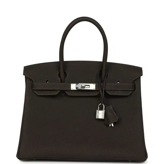 hermes Hermes Birkin 30 Bai Brun Togo Palladium Hardware