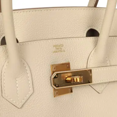 HERMÈS Hermes Birkin 30 Craie Togo Rose Gold Hardware | Thumbnail 7 HERMÈS Hermes Birkin 30 Craie Togo Rose Gold Hardware | Thumbnail 7
