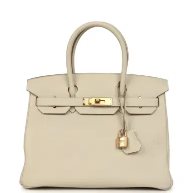HERMÈS Hermes Birkin 30 Craie Togo Rose Gold Hardware | Thumbnail 1 HERMÈS Hermes Birkin 30 Craie Togo Rose Gold Hardware | Thumbnail 1