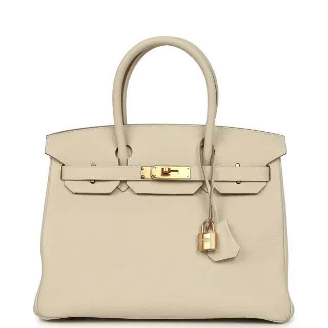 hermes Hermes Birkin 30 Craie Togo Rose Gold Hardware