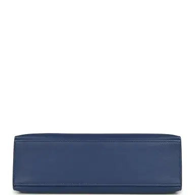 HERMÈS Pre-owned Hermes Kelly Pochette Bleu Brighton Swift Gold Hardware | Thumbnail 6 HERMÈS Pre-owned Hermes Kelly Pochette Bleu Brighton Swift Gold Hardware | Thumbnail 6