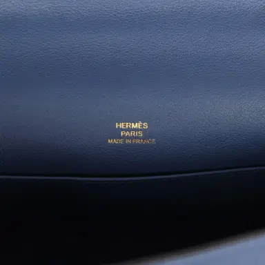 HERMÈS Pre-owned Hermes Kelly Pochette Bleu Brighton Swift Gold Hardware | Thumbnail 7 HERMÈS Pre-owned Hermes Kelly Pochette Bleu Brighton Swift Gold Hardware | Thumbnail 7