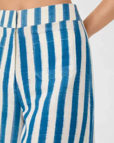 Emporio Sirenuse Adele Trousers in Ikat Stripes | Thumbnail 2 Emporio Sirenuse Adele Trousers in Ikat Stripes | Thumbnail 2