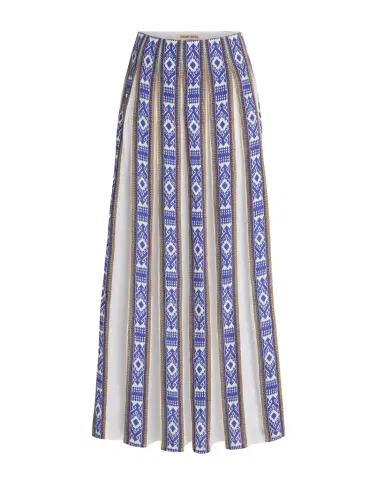 Emporio Sirenuse Aurelia Skirt in Blue Horizon Print | Thumbnail 1 Emporio Sirenuse Aurelia Skirt in Blue Horizon Print | Thumbnail 1