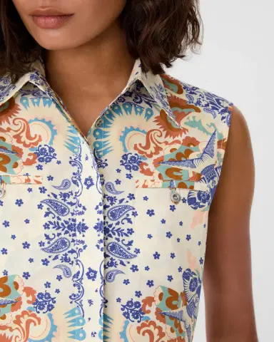Emporio Sirenuse Caterina Top in Chimera Print | Thumbnail 2